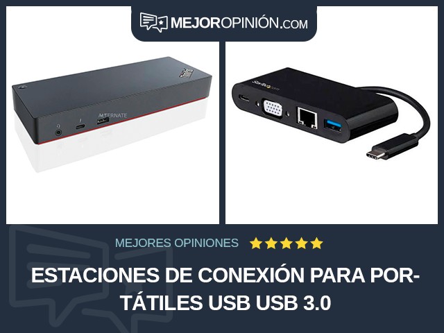 Estaciones de conexión para portátiles USB USB 3.0