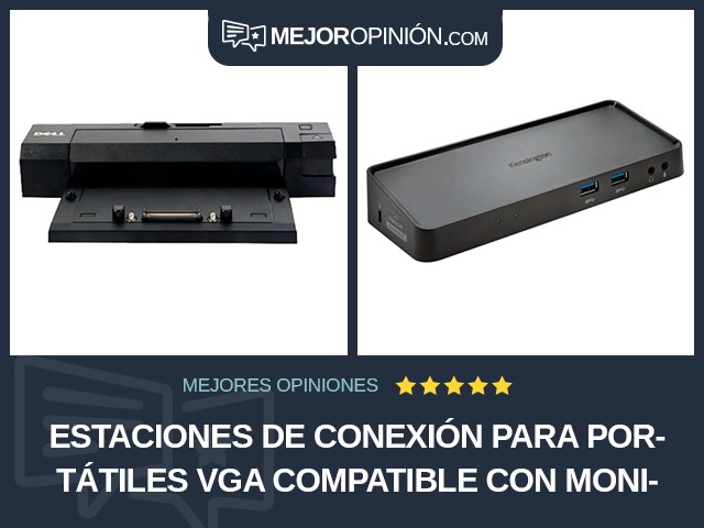 Estaciones de conexión para portátiles VGA Compatible con monitor doble