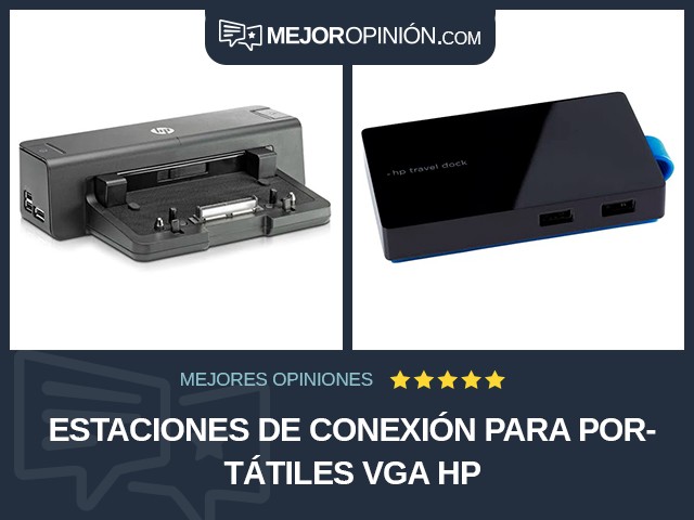 Estaciones de conexión para portátiles VGA HP