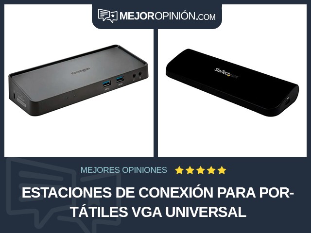 Estaciones de conexión para portátiles VGA Universal