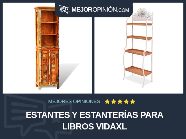 Estantes y estanterías Para libros vidaXL