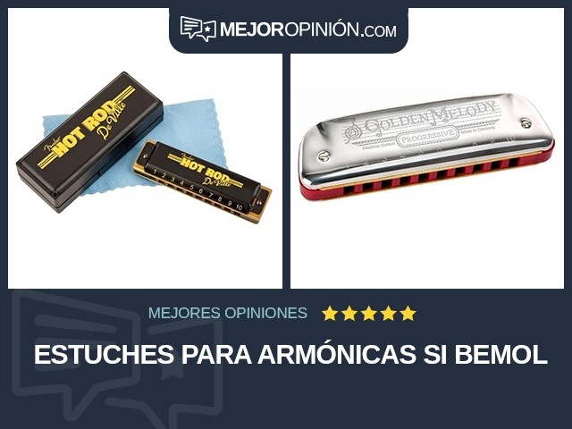 Estuches para armónicas Si bemol