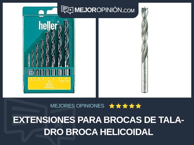 Extensiones para brocas de taladro Broca Helicoidal