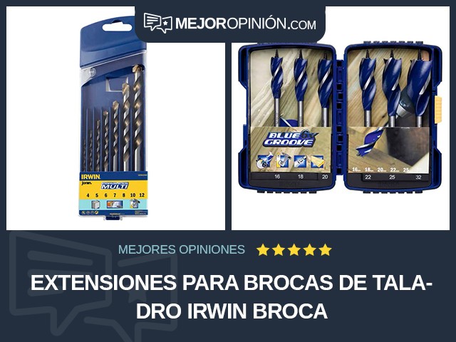 Extensiones para brocas de taladro IRWIN Broca