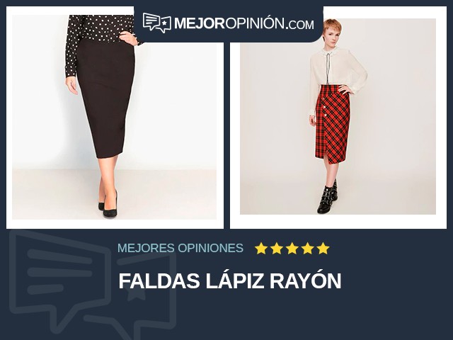 Faldas Lápiz Rayón