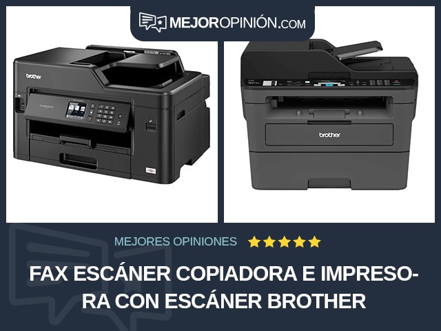 Fax escáner copiadora e impresora Con escáner Brother