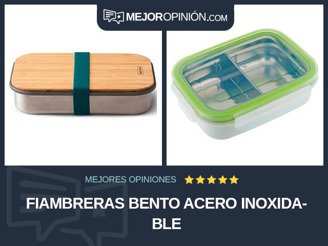 Fiambreras Bento Acero inoxidable