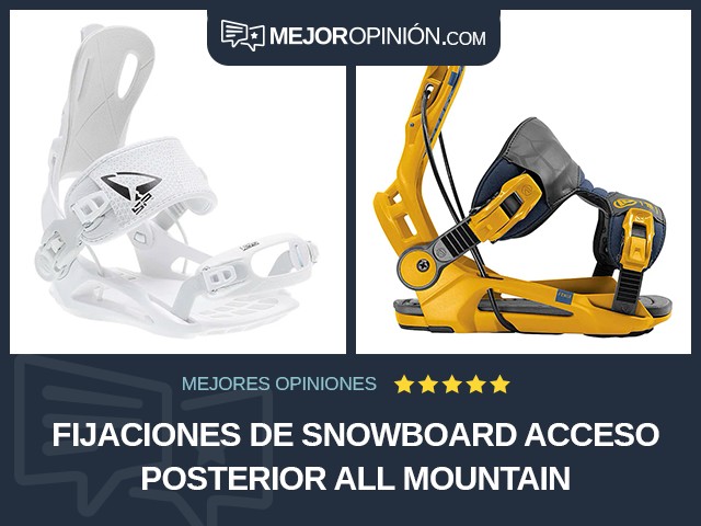 Fijaciones de snowboard Acceso posterior All mountain