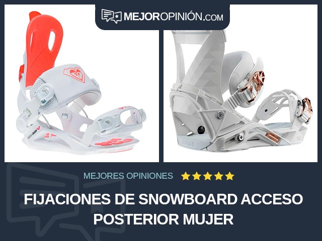 Fijaciones de snowboard Acceso posterior Mujer