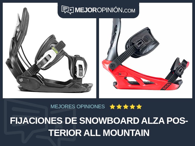 Fijaciones de snowboard Alza posterior All mountain