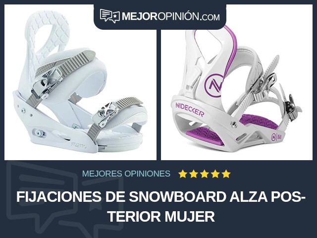 Fijaciones de snowboard Alza posterior Mujer