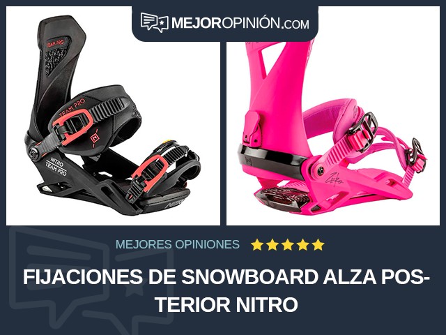 Fijaciones de snowboard Alza posterior Nitro