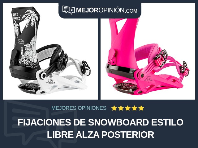 Fijaciones de snowboard Estilo libre Alza posterior