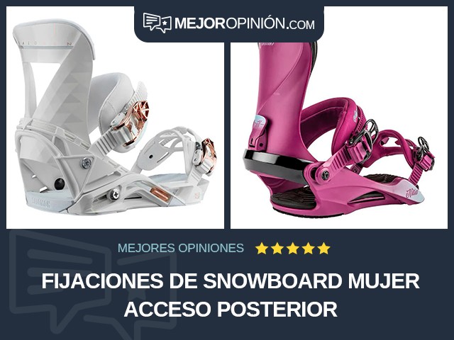 Fijaciones de snowboard Mujer Acceso posterior