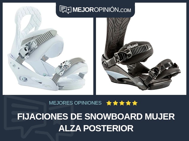 Fijaciones de snowboard Mujer Alza posterior