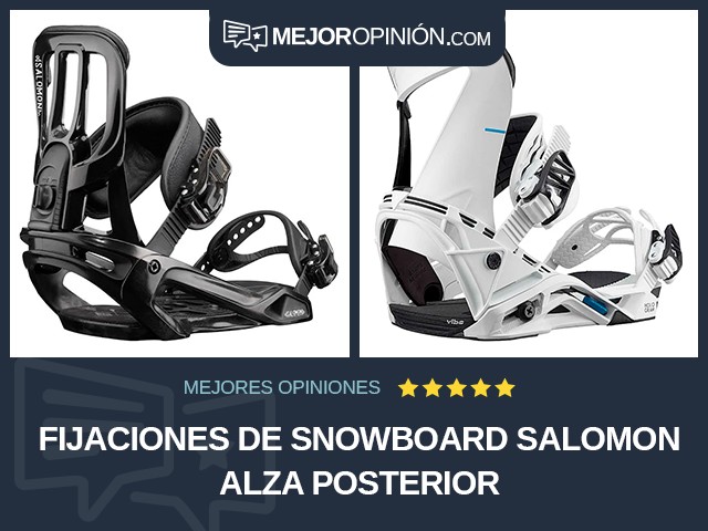 Fijaciones de snowboard Salomon Alza posterior