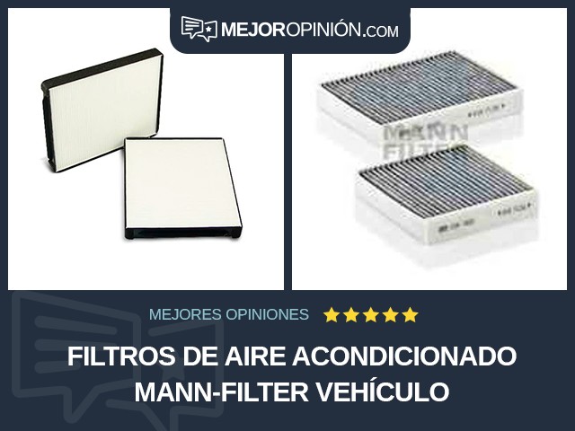 Filtros de aire acondicionado MANN-FILTER Vehículo