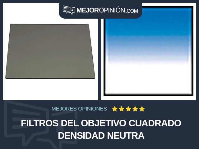 Filtros del objetivo Cuadrado Densidad neutra