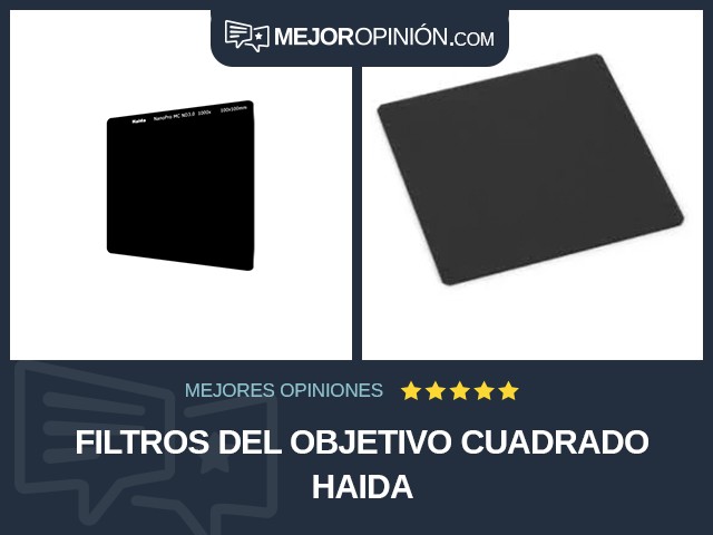 Filtros del objetivo Cuadrado Haida