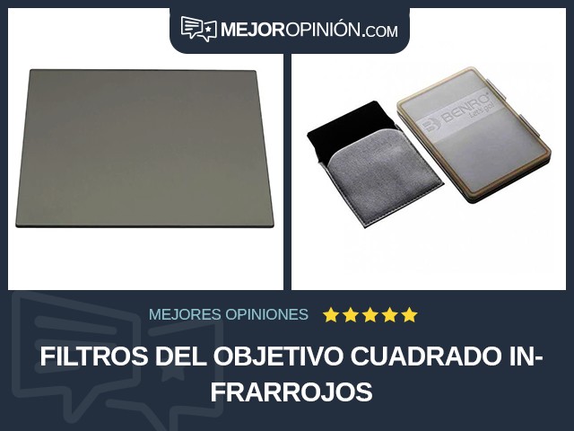 Filtros del objetivo Cuadrado Infrarrojos