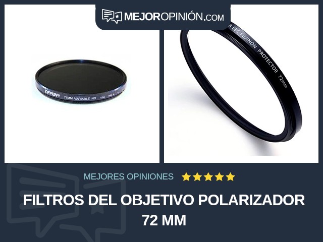 Filtros del objetivo Polarizador 72 mm