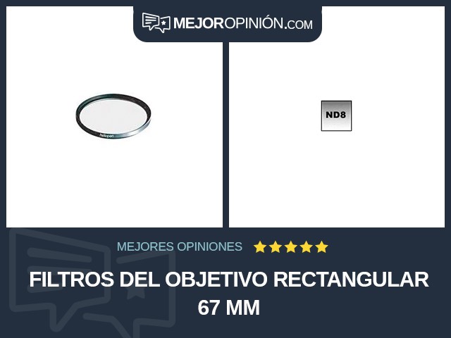 Filtros del objetivo Rectangular 67 mm