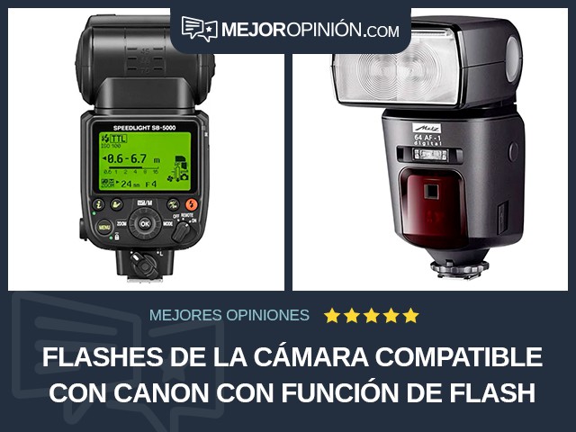 Flashes de la cámara Compatible con Canon Con función de flash esclavo