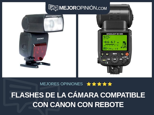 Flashes de la cámara Compatible con Canon Con rebote