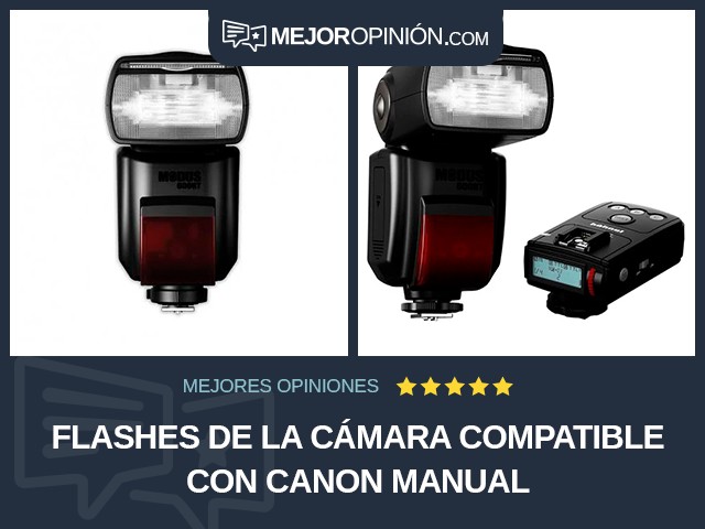 Flashes de la cámara Compatible con Canon Manual