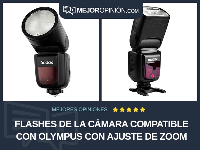 Flashes de la cámara Compatible con Olympus Con ajuste de zoom