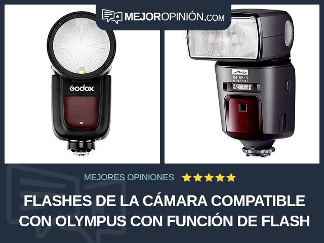 Flashes de la cámara Compatible con Olympus Con función de flash esclavo