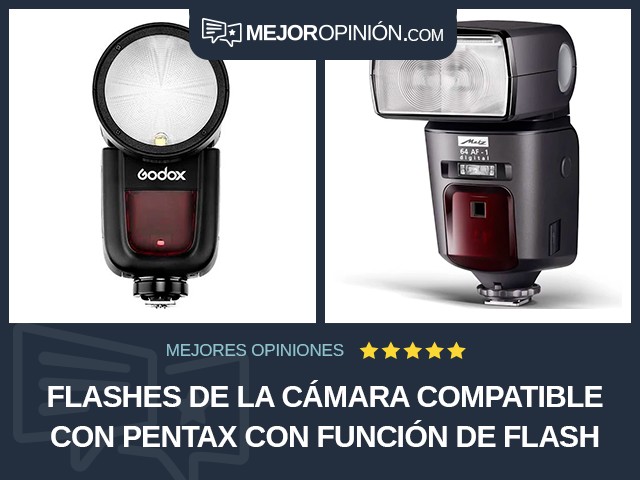 Flashes de la cámara Compatible con Pentax Con función de flash esclavo