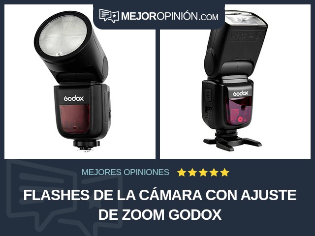 Flashes de la cámara Con ajuste de zoom Godox