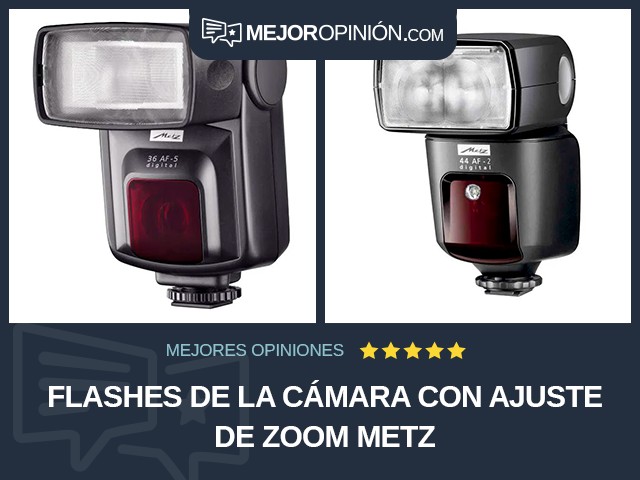 Flashes de la cámara Con ajuste de zoom Metz