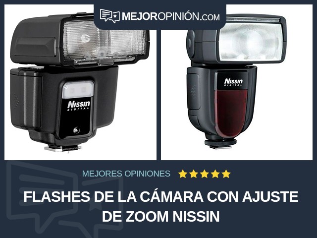 Flashes de la cámara Con ajuste de zoom Nissin