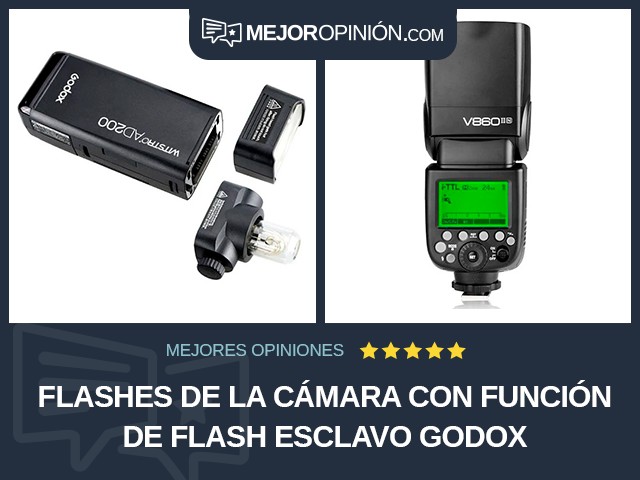 Flashes de la cámara Con función de flash esclavo Godox