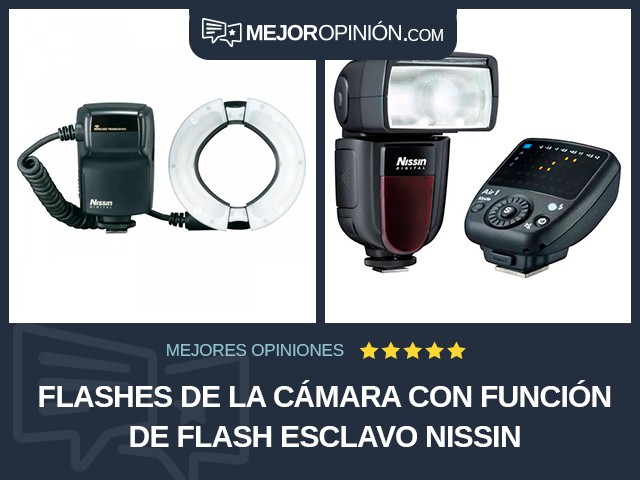 Flashes de la cámara Con función de flash esclavo Nissin