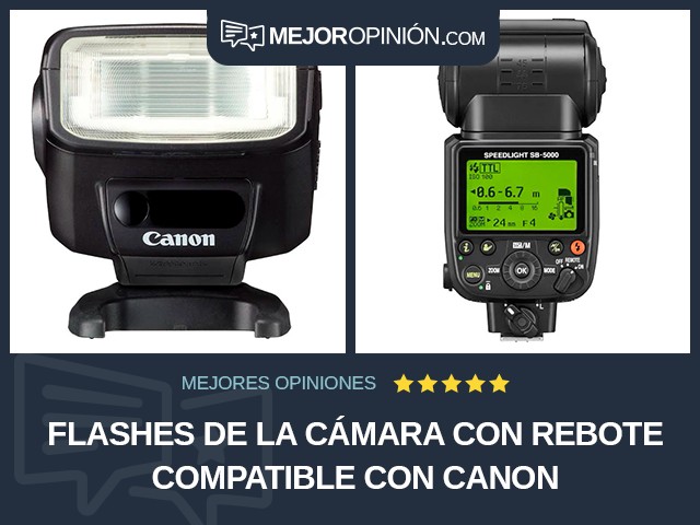 Flashes de la cámara Con rebote Compatible con Canon