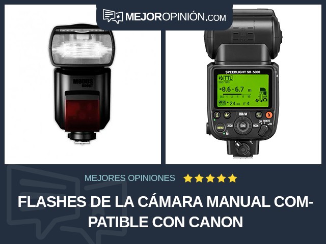 Flashes de la cámara Manual Compatible con Canon