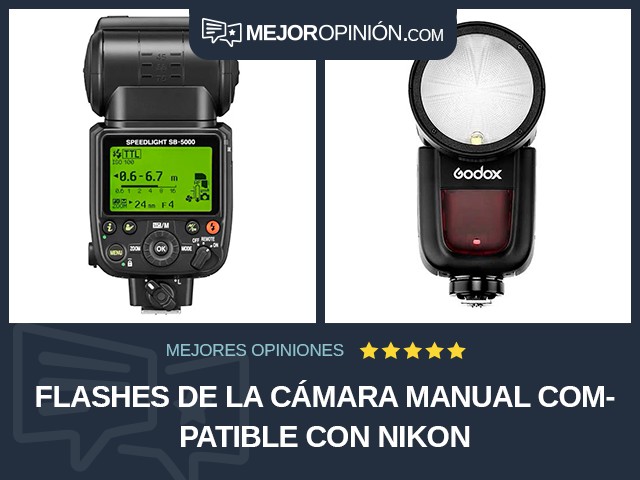 Flashes de la cámara Manual Compatible con Nikon