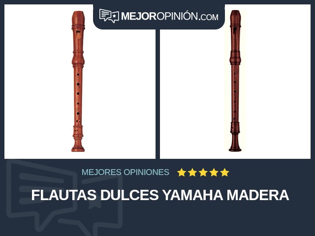 Flautas dulces Yamaha Madera