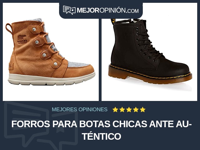 Forros para botas Chicas Ante auténtico