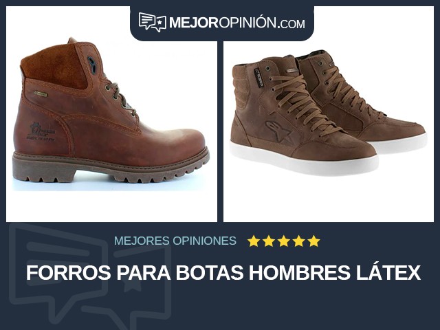 Forros para botas Hombres Látex