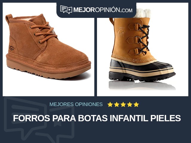 Forros para botas Infantil Pieles