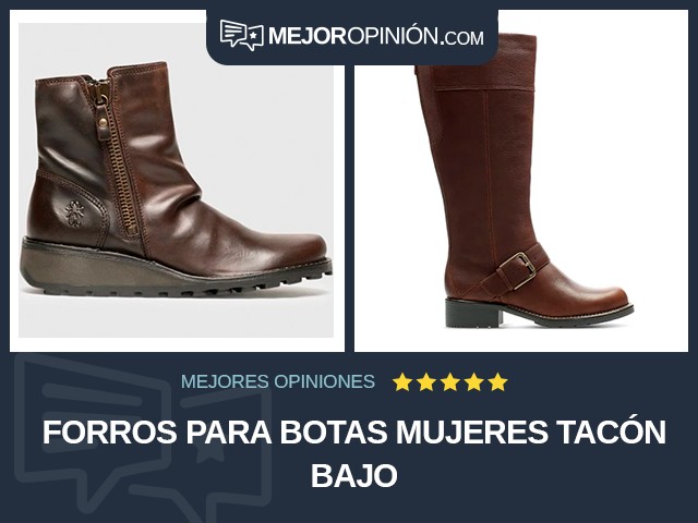 Forros para botas Mujeres Tacón bajo