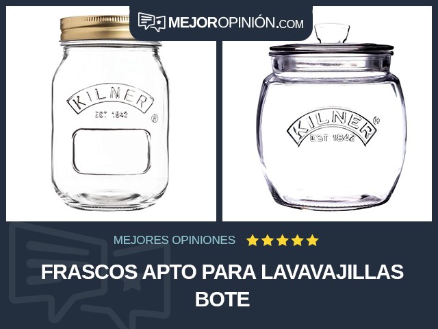 Frascos Apto para lavavajillas Bote