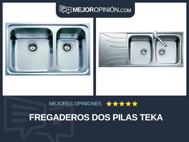 Fregaderos Dos pilas Teka