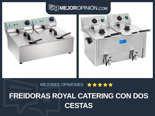 Freidoras Royal Catering Con dos cestas