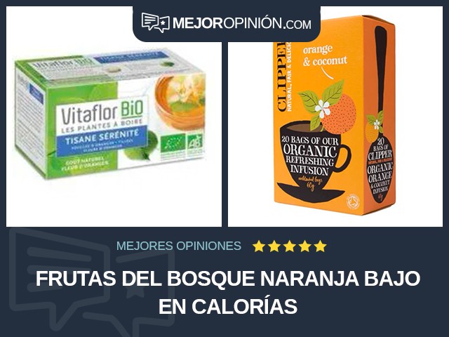 Frutas del bosque Naranja Bajo en calorías