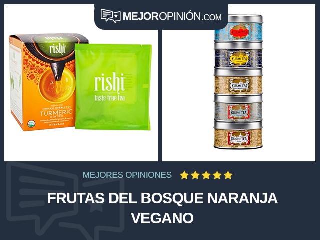 Frutas del bosque Naranja Vegano